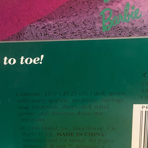 1990 Holiday Barbie NIB - Picture 5 of 6